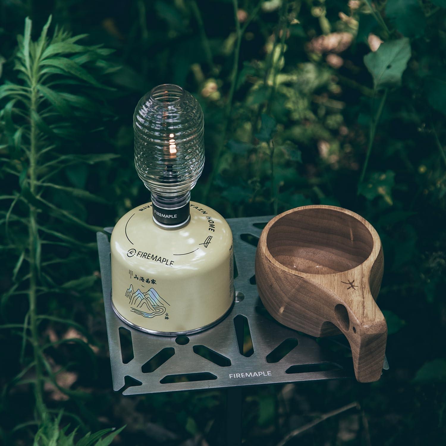 imageFireMaple Portable Tripod Stand Camping Table Lightweight Aluminium Alloy ampamp Stainless Steel Detachable Feet Adjustable Height Compact Design