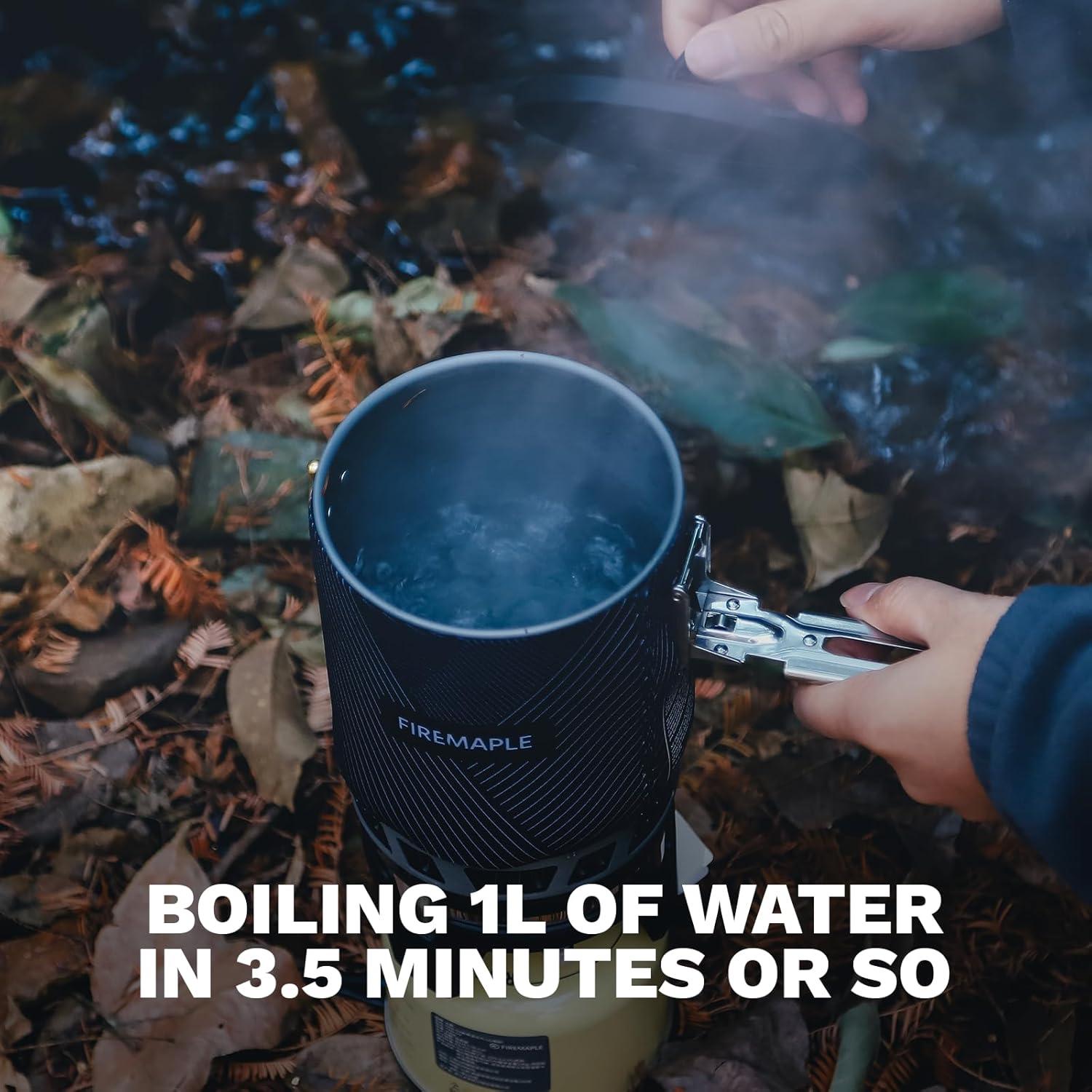 imageFireMaple Star X2 Pro Backpacking and Camping StoveFast Boiling Compact and Efficient Camp Cooking Gear for Hiking Trekking Fishing and Outdoor AdventuresDark black