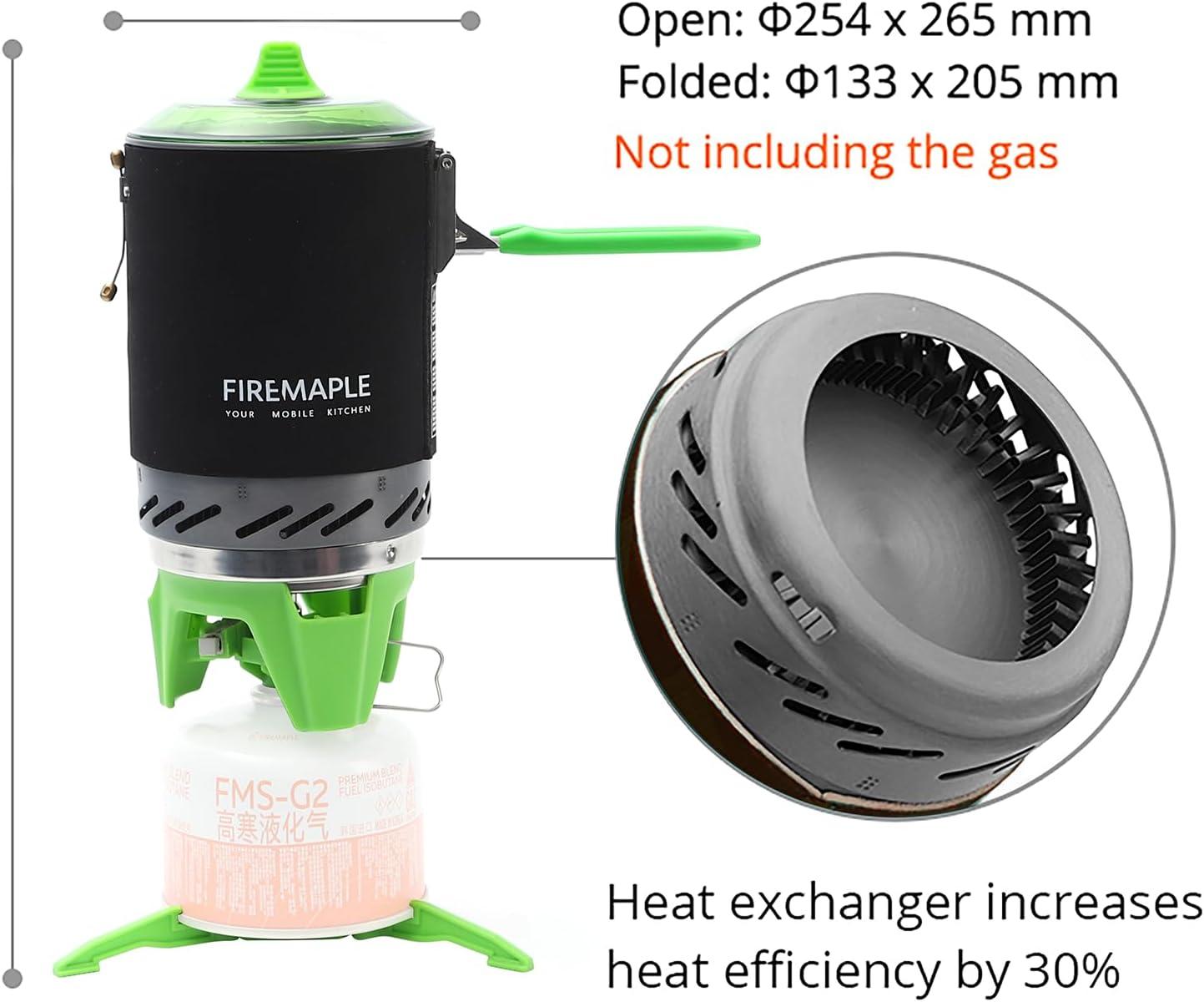 imageFireMaple Star X2 Pro Backpacking and Camping StoveFast Boiling Compact and Efficient Camp Cooking Gear for Hiking Trekking Fishing and Outdoor AdventuresBlack Green