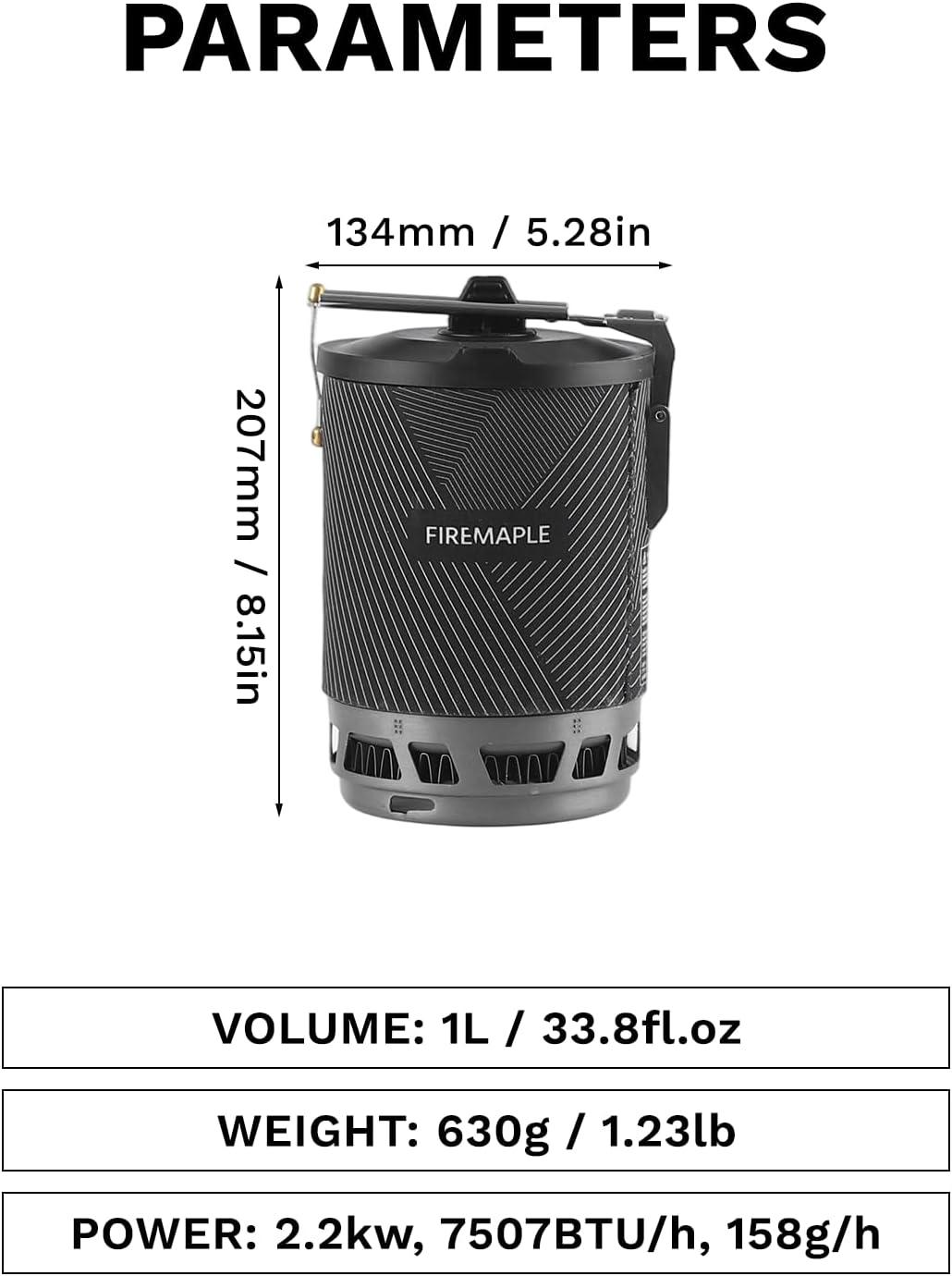 imageFireMaple Star X2 Pro Backpacking and Camping StoveFast Boiling Compact and Efficient Camp Cooking Gear for Hiking Trekking Fishing and Outdoor AdventuresDark black