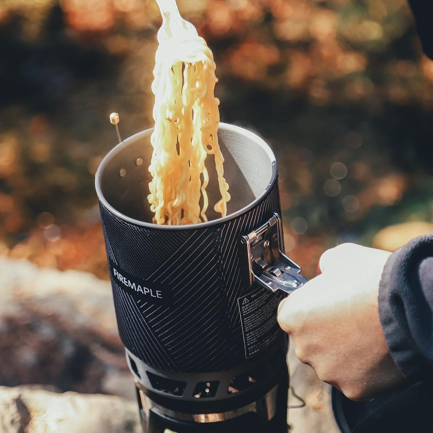 imageFireMaple Star X2 Pro Backpacking and Camping StoveFast Boiling Compact and Efficient Camp Cooking Gear for Hiking Trekking Fishing and Outdoor AdventuresDark black