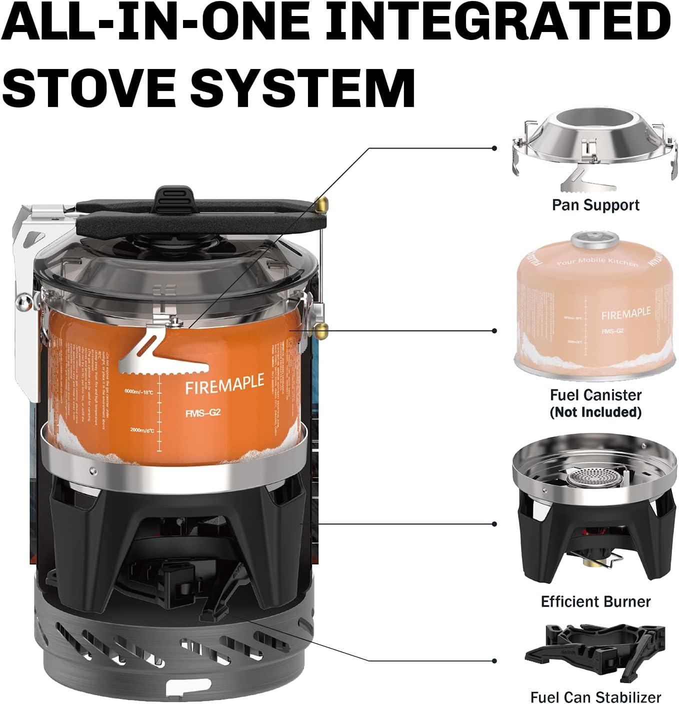 imageFireMaple Star X2 Pro Backpacking and Camping StoveFast Boiling Compact and Efficient Camp Cooking Gear for Hiking Trekking Fishing and Outdoor AdventuresBlack