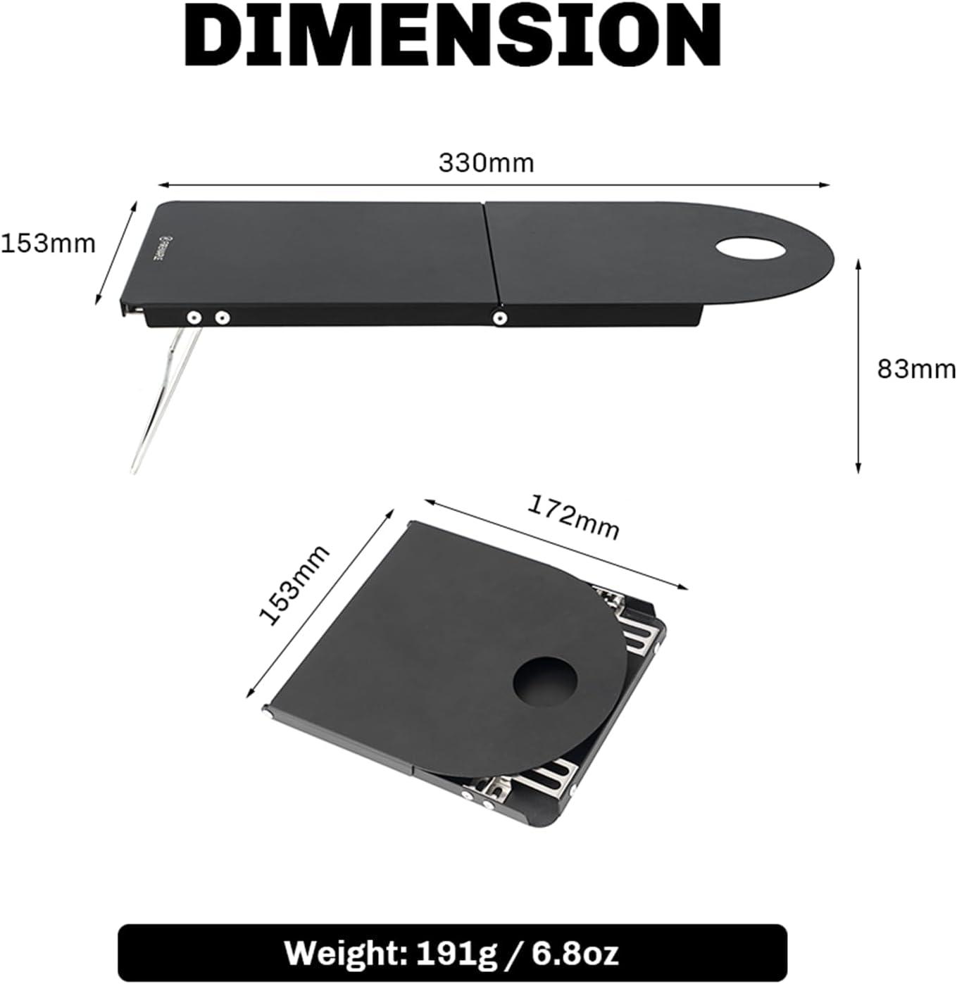 imageFiremaple Petrel Ultralight Folding Table Compact Aluminum Alloy Camp Table for Solo Outings Backpacking and Wild Camping Weighs Only 191gnot Include Canister