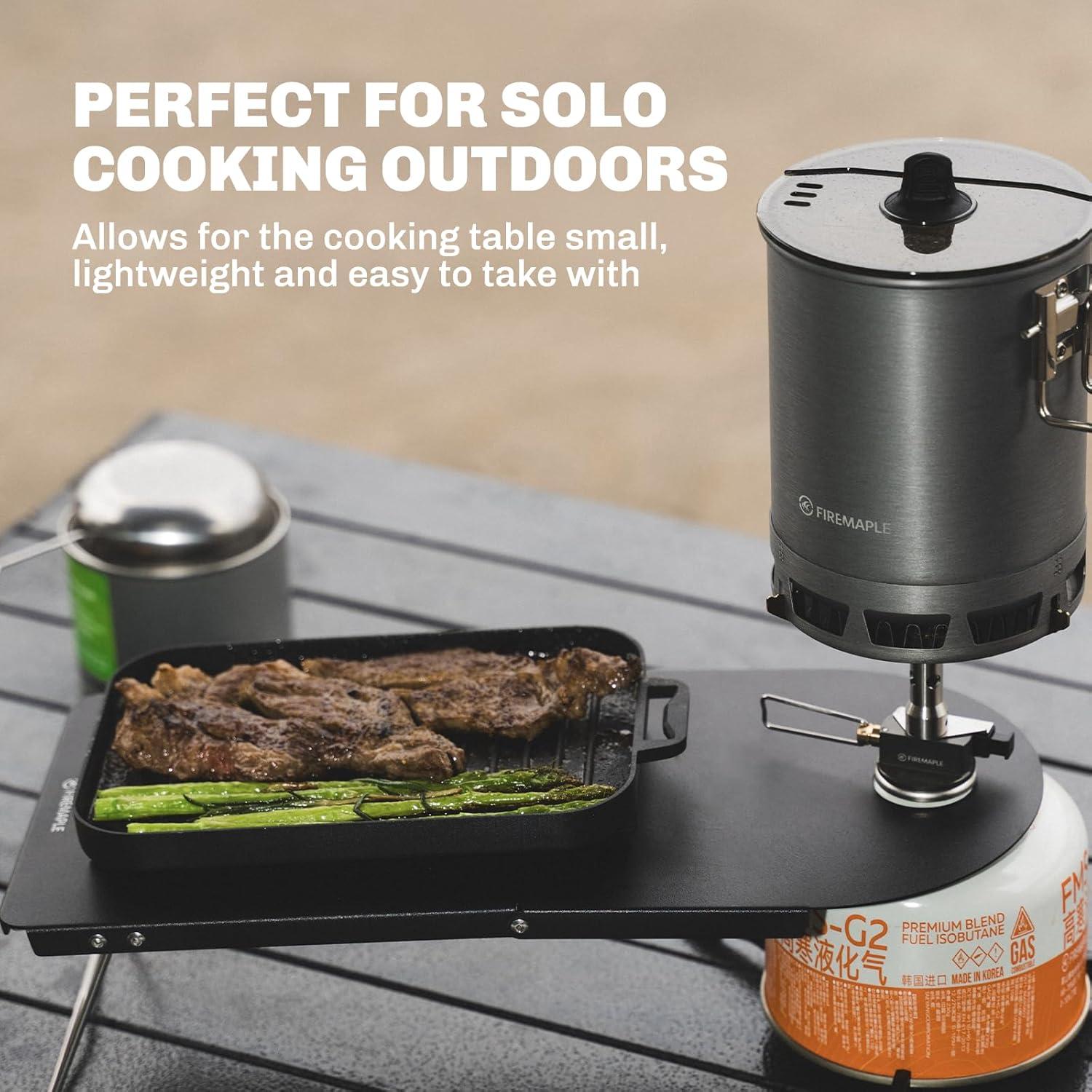 imageFiremaple Petrel Ultralight Folding Table Compact Aluminum Alloy Camp Table for Solo Outings Backpacking and Wild Camping Weighs Only 191gnot Include Canister