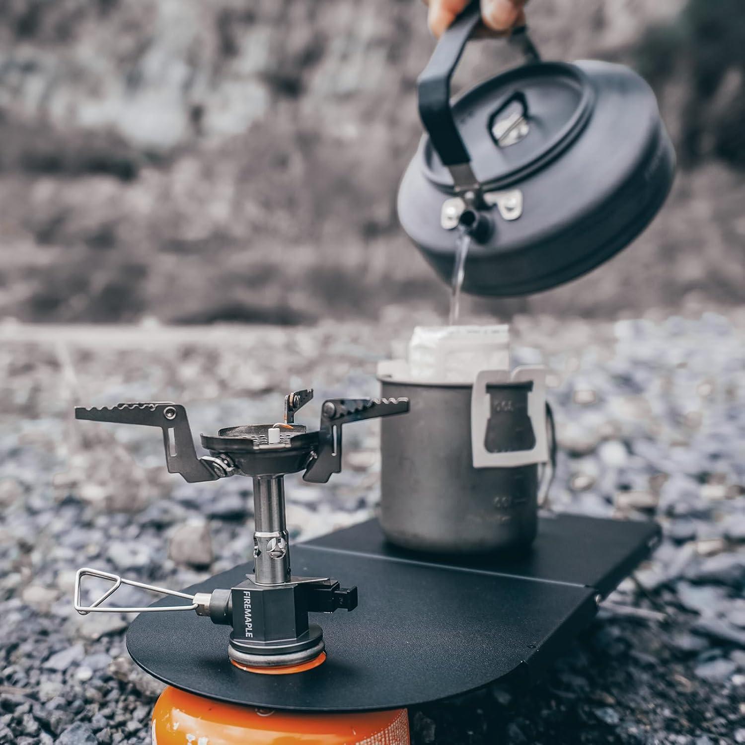 imageFiremaple Petrel Ultralight Folding Table Compact Aluminum Alloy Camp Table for Solo Outings Backpacking and Wild Camping Weighs Only 191gnot Include Canister