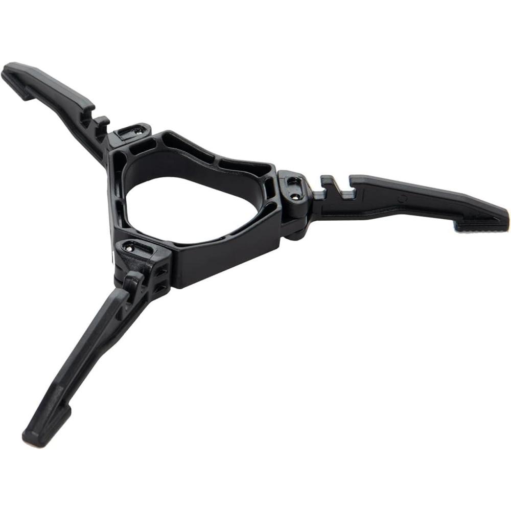 imageFireMaple Foldable Fuel Canister Stand Tripod Support Bracket for Camping Stove and Outdoor CookingBlack