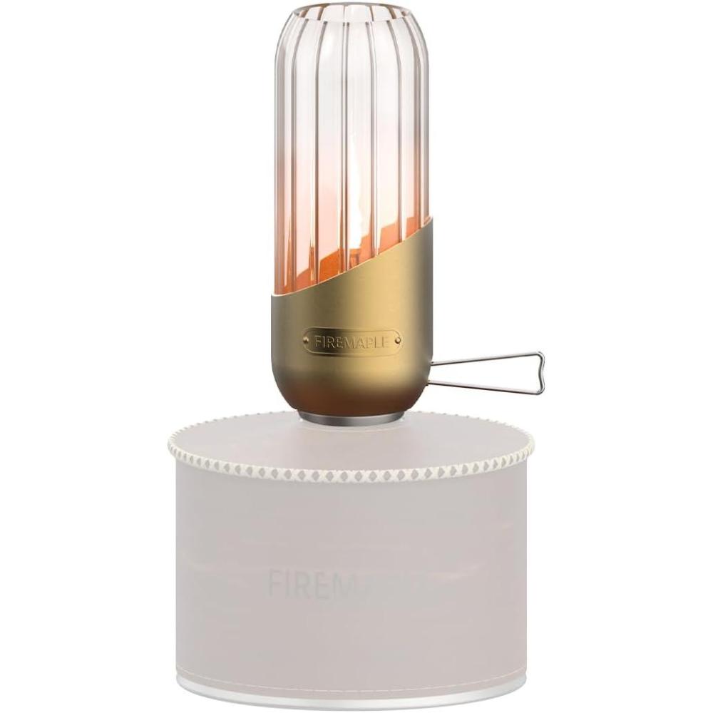 imageFireMaple Orange Camping Lantern Glass Steel ampamp Aluminum Propane or Isobutane Fuel Canister Beautiful Lights NO Mantles Needed Propane Lanterns for Camping Emergency Essentialstripe