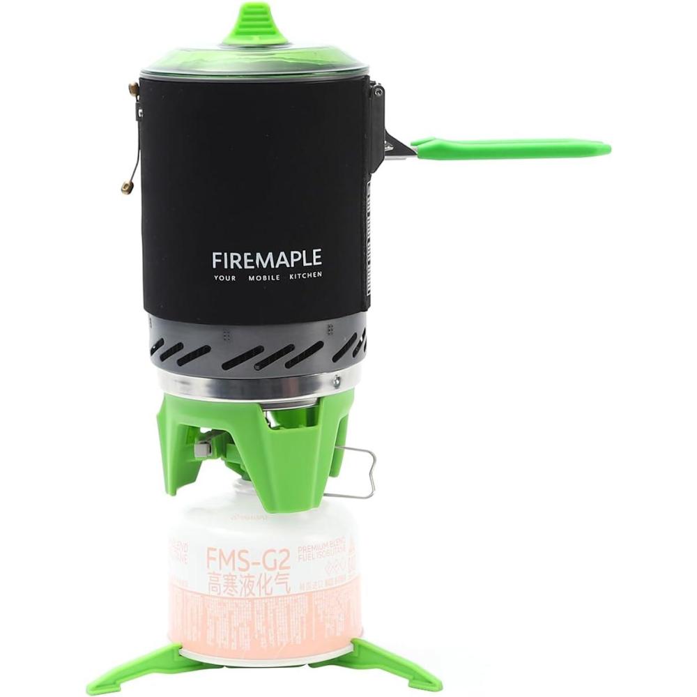 imageFireMaple Star X2 Pro Backpacking and Camping StoveFast Boiling Compact and Efficient Camp Cooking Gear for Hiking Trekking Fishing and Outdoor AdventuresBlack Green