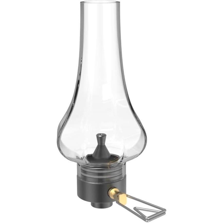 imageFireMaple Tulip Camping Lantern Glass Steel ampamp Aluminum Propane or Isobutane Fuel Canister Beautiful Lights NO Mantles Needed Propane Lanterns for Camping Emergency Essential