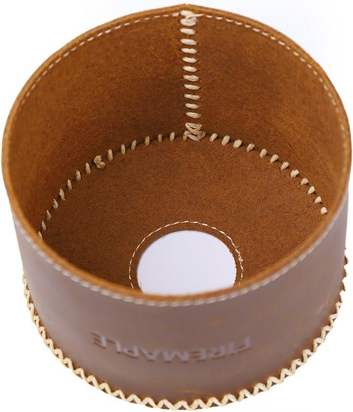 imageFireMaple Leather Fuel Canister Cover Camping Stove Cans Protector