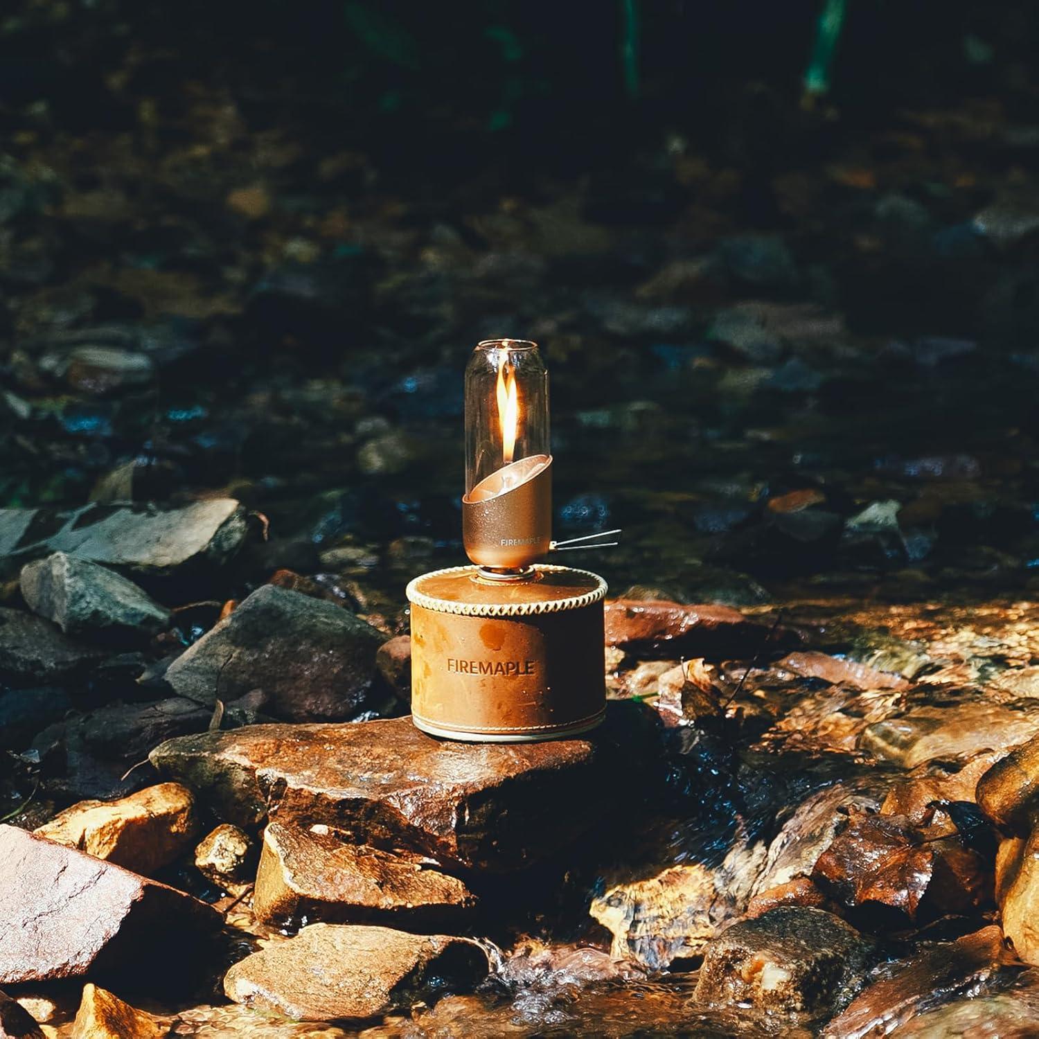 imageFireMaple Leather Fuel Canister Cover Camping Stove Cans Protector